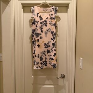 LOFT Pink Floral Mini Dress